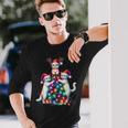 Christmas Cat Xmas Cats Christmas Cat Lover Long Sleeve T-Shirt Gifts for Him
