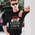 Christmas Cousin Crew 2024 Matching Xmas Family Pajama Long Sleeve T-Shirt Gifts for Him