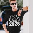 Class Of 2025 Volleyball Graduation Class Of 2025 Senior Long Sleeve T-Shirt Gifts for Him