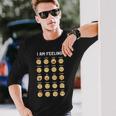 Colección De Muchos Emoticonos Divertidos Lindos Y Divertidos Camiseta de manga larga Regalos para él