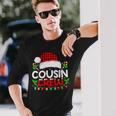 Cousin Crew Buffalo Plaid Xmas Pajamas Christmas Lights Long Sleeve T-Shirt Gifts for Him