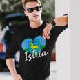 Croazia Hrvatska Souvenir Istria Croata Istriana Maglietta a maniche lunghe Regalos para él