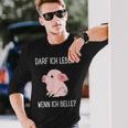 Darf Ich Leben Wenn Ich Belle Animal Loveeganegetarian Langarmshirts Geschenke für Ihn