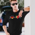 Deutschland Portugal Herz Liebe Herzlinie Langarmshirts Geschenke für Ihn