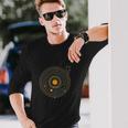 Disco Deinilo Con Sistema Solar De Planetas Astro Music Camiseta de manga larga Regalos para él