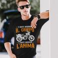 Divertente Motos 2 Ruote Muovono L'anima Motociclista Maglietta a maniche lunghe Regalos para él