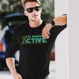 Divertido Im Radio Active Ham Radio Usuario Clásico Camiseta de manga larga Regalos para él
