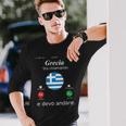 Donna Grecia Sta Chiamando E Devo Andare Grecia Con Collo A Maglietta a maniche lunghe Regalos para él