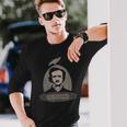 Edgar Allan Poe Gotico Corvo Nevermore Occulto Inglese Horror Maglietta a maniche lunghe Regalos para él