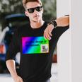 El Diseño Gráfico Es Mi Pasión Arco Iris Comic Sans Camiseta de manga larga Regalos para él