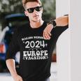Europe Vacation 2024 Making Memories Family Holiday Summer Long Sleeve T-Shirt Gifts for Him