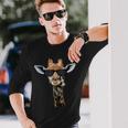 Fantastica Giraffa Con Occhiali Da Sole Divertente Idea Regalo Maglietta a maniche lunghe Regalos para él
