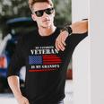 My Favorite Veteran Is My Grandpa Military Veterans Day Long Sleeve T-Shirt Gifts for Him