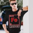 Fe Maiden Iron Parody On Iron Elements Fe Langarmshirts Geschenke für Ihn