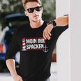 Flatdeutsch North German Moin Her Spacken Langarmshirts Geschenke für Ihn