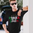 Forza Italia For Italian Football Fans Langarmshirts Geschenke für Ihn