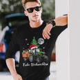 Fröhliche Weihnachten Santa Tractor Bauer Fährt Christmas Langarmshirts Geschenke für Ihn