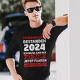 Führerschein 2024 Bestanden Ich Darf Jetz Fahrprüfung Langarmshirts Geschenke für Ihn