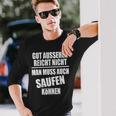 Fun Gut Sehen Reichnicht Man Muss Auch Saufen Kann S Langarmshirts Geschenke für Ihn