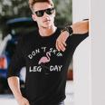 Don't Skip Leg Day Lifting Gym Idee Regalo Maglietta a maniche lunghe Regalos para él