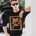 Ginger Cat Ramen Japanese Graphic Kawaii Anime Long Sleeve T-Shirt Gifts for Him