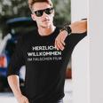 Herzlich Willkommen Im Falschen Film German Langarmshirts Geschenke für Ihn