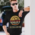 Geocaching Geocacher Geocache Gps Outfitintage Retro Langarmshirts Geschenke für Ihn