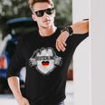 German National Flag Ich Liebe Deutschland Langarmshirts Geschenke für Ihn