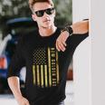 Golden Color Usa Flag Trump President Inauguration Day 2025 Long Sleeve T-Shirt Gifts for Him
