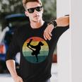 Halfpipe Skater Skateboarder Skateboard Guys Maglietta a maniche lunghe Regalos para él
