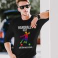 Handballer Sport Handball Ruft Und Ich Muss Gehen Langarmshirts Geschenke für Ihn