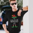 Hawaii-Elfenhemd Lustige Familie Passende Gruppe Weihnachtselfe Langarmshirts Geschenke für Ihn