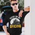 Hombreida En La Granja Tractor Estoy En Mi Oficina Camiseta de manga larga Regalos para él