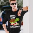 Ich Bin Da Kann Losgehen Schildkröte Sneakers Zu Lät Kommen Langarmshirts Geschenke für Ihn