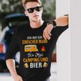 Ich Bin Ein Einfach Mann Ich Mag Camping Und Bier Langarmshirts Geschenke für Ihn