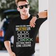 Ich Finde Immer Einer Lösung Problem Genie Diplom Ingenieur Langarmshirts Geschenke für Ihn