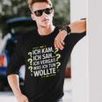 Ich Kam Ich Sah Ichergaß Lustigergesslichkeit Spruch Langarmshirts Geschenke für Ihn