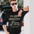 Ich Liebe Es Wenn Meine Frau Mich Motorrad Fahren Lässt Lässt Langarmshirts Geschenke für Ihn