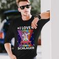 Ich Liebe Schlager Party Costume Folk Music I Love Schlager S Langarmshirts Geschenke für Ihn