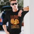 'Ich Liebe Schnitzel Für Wiener Schnitzelfresser' Langarmshirts Geschenke für Ihn