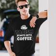 Il Taoismo Inizia Con Il Regalo Divertente Del Caffè Maglietta a maniche lunghe Regalos para él
