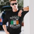 Ireland Flag Ireland Langarmshirts Geschenke für Ihn