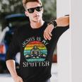 Jesus Is My Spotter Retro Sollevamento Pesi Palestra Fitness Allenamento Maglietta a maniche lunghe Regalos para él