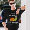 Joggen Sport Lustiger Spruch Das Ist Gerda Wir Joggen Gemeinsam Laufen Slow Schnecke Short-Sleeved S Langarmshirts Geschenke für Ihn