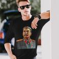 Josef Stalin Colour Portrait Langarmshirts Geschenke für Ihn