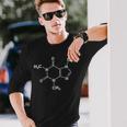 Koffeeine Chemie Strukturformel Kaffee Kaffee Trinker Barista Langarmshirts Geschenke für Ihn