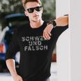 Kraftsport Schwer Und Falsch Gym Workout Fitness Langarmshirts Geschenke für Ihn