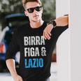 Lazio Birra Figa Divertente Sono Un Uomo Semplice Laziale Maglietta a maniche lunghe Regalos para él