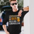 Leberkassmel & Bier Des Is Mei Lebenselexier Leberkas Langarmshirts Geschenke für Ihn