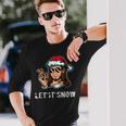 Let It Snow Cocaine Idea Jesus Ugly Xmas Sweater Long Sleeve T-Shirt Gifts for Him